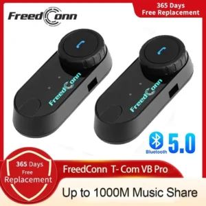 Freedconn T Com VB Motorcycle Helmet Headset Bluetooth